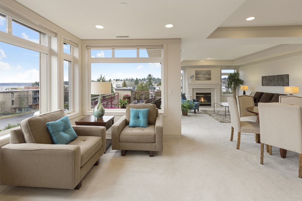 A bright clean living space